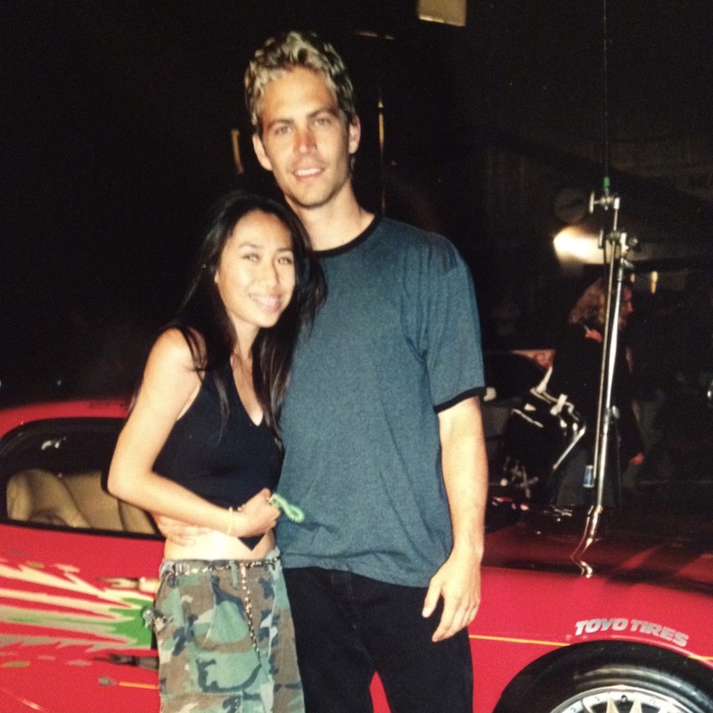 Paul Walker & Christine Chang in the first Fast & Furious